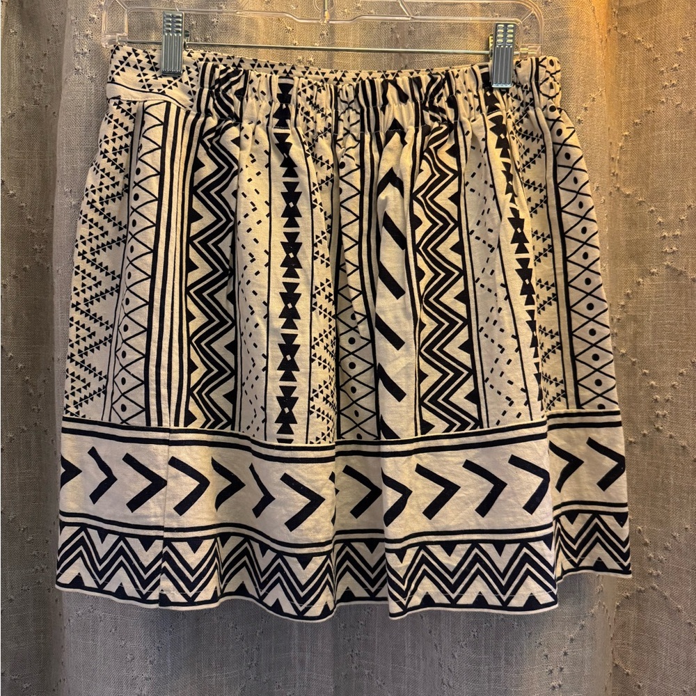 Vintage Black And White Boho Patchwork Geometric … - image 1